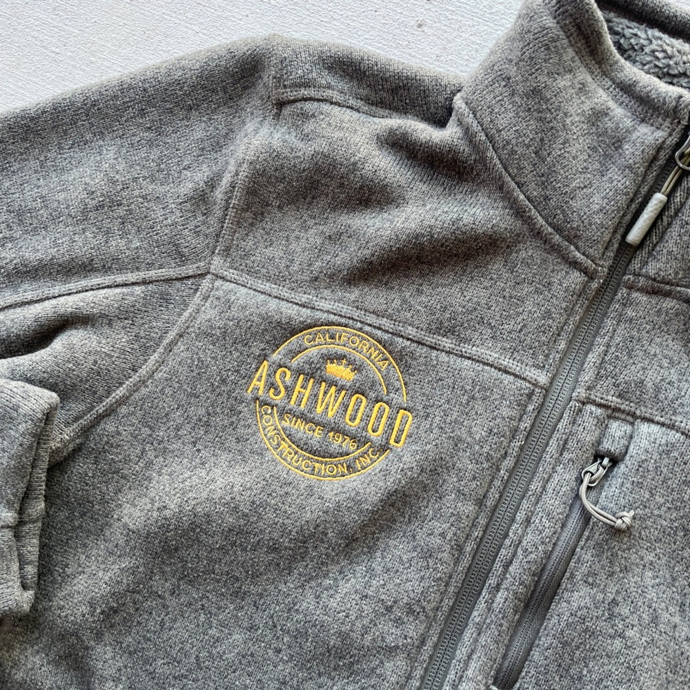 The North Face Sweater Fleece Jacket olive small‎ (READ DESC.) - Picture 3 of 7